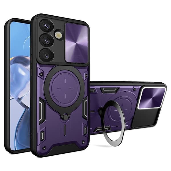 Mobilskal för Samsung Galaxy S26 Plus TPU + PC med Kickstand - Lila