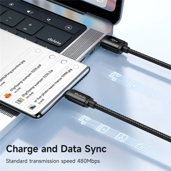 MCDODO USB-A - USB-C 120W Kabel 1.5m CA-4730 MDD - Svart Svart