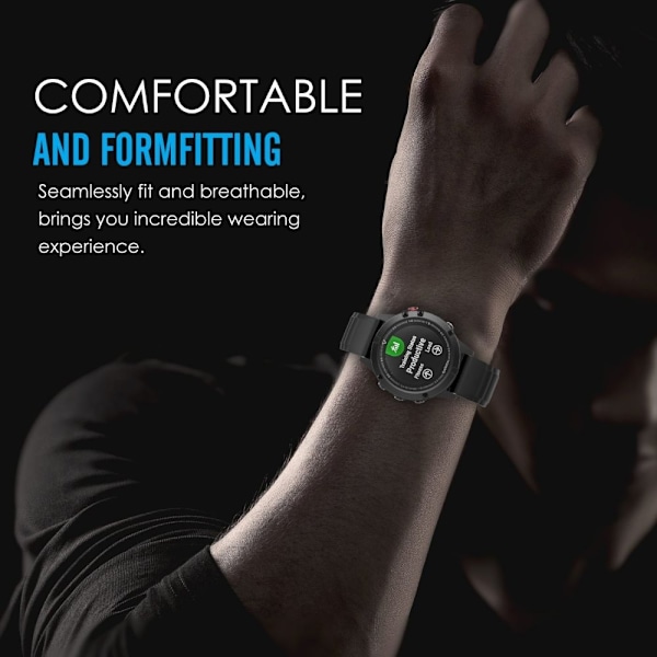 Tech-Protect Stålband Garmin Fenix 3/5X/3HR/5X Plus/6X/6X Pro/7X Svart Svart