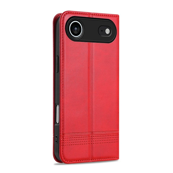 AZNS iPhone Air Plånboksfodral Konstläder - Röd
