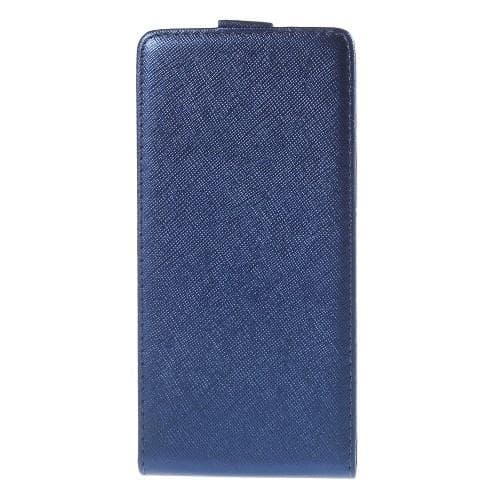 Cross Pattern Flipfodral till Sony Xperia Z3+ - Mörkblå Blue