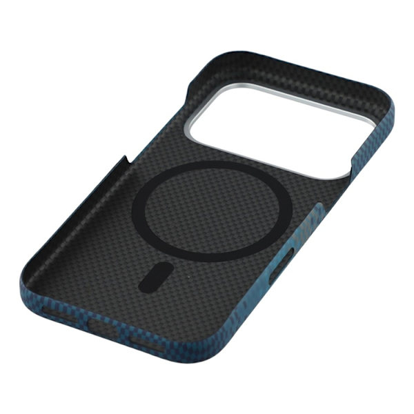Mobilskal till iPhone 17 Pro Max MagSafe Carbon Fiber Blå