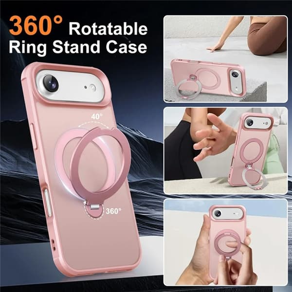 Mobilskal till iPhone Air MagSafe Kickstand TPU + PC - Rosa Rosa