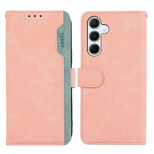 ABEEL Samsung Galaxy S26 Pro Plånboksfodral Splicing Konstläder Rosa