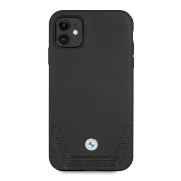 BMW Læder Perforate iPhone 11 Skal - Sort Black