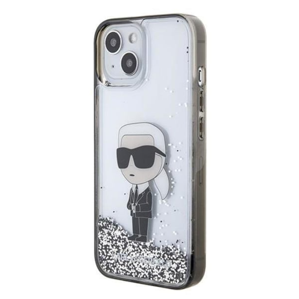 Karl Lagerfeld iPhone 15 Mobilskal Liquid Glitter Ikonik