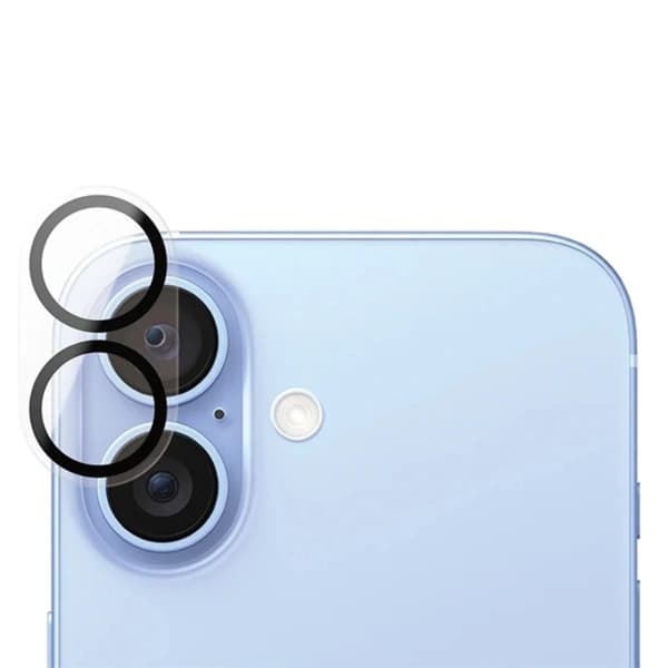 PanzerGlass iPhone 16/16 Plus Kameralinsskydd Härdat Glas Svart