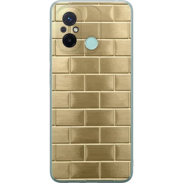Mobilcover til Xiaomi Redmi 12C med Gyldne Mursten