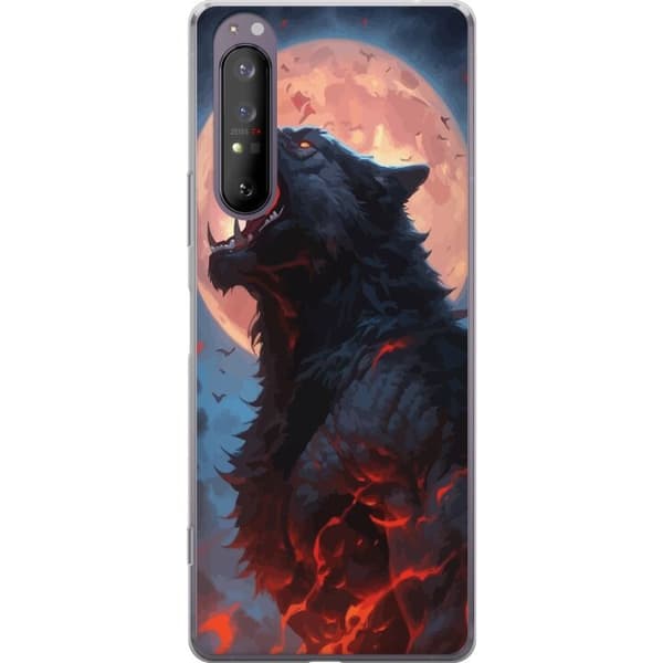 Mobilskal till Sony Xperia 1 II med Ylande varg