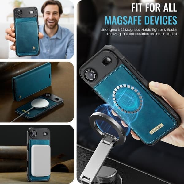CASEME C49 Mobilskal till iPhone Air MagSafe RFID Blockering Grön