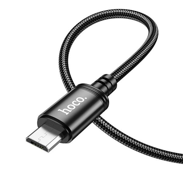 HOCO USB-A - Micro-USB Kabel 2m 2.4A X89 - Svart Svart