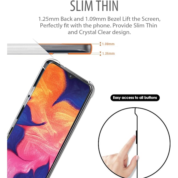 Flexicase skal till Samsung Galaxy A10 - Transparent