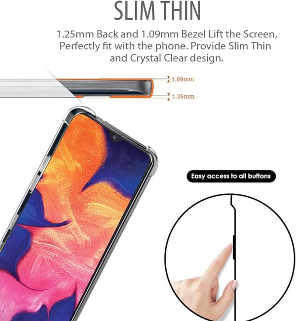 Flexicase skal till Samsung Galaxy A10 - Transparent Transparent
