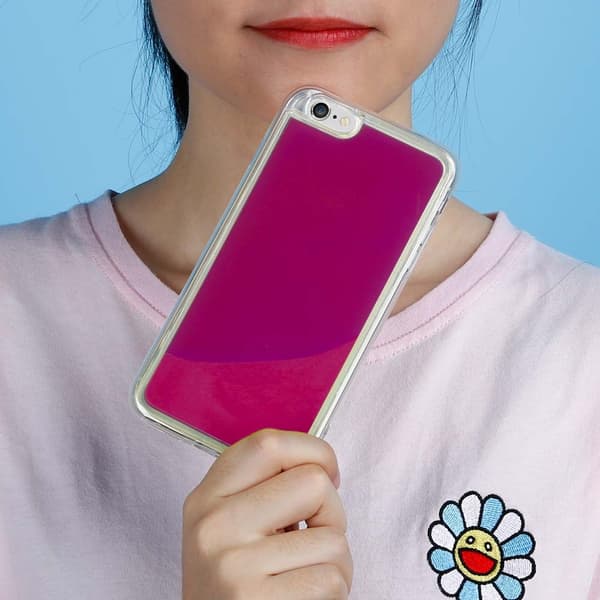 Liquid Neon Sand skal till iPhone 6/6s Plus - Violet Lila