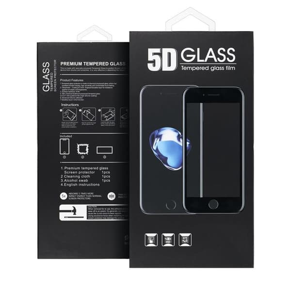 Härdat Glas Skärmskydd för iPhone 17 5D Full Glue Privacy - Svart