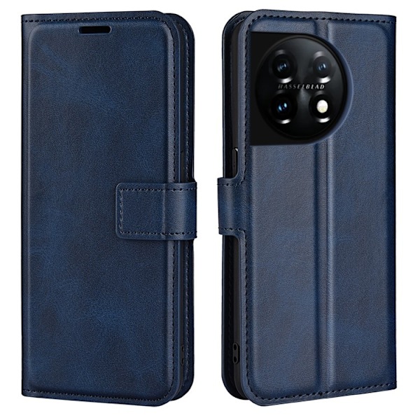 OnePlus 11 5G Plånboksfodral Calf Texture Flip - Blå