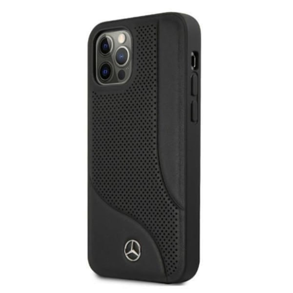Mercedes iPhone 12 Pro Max Skal Läder - Svart Svart