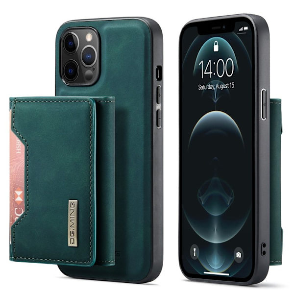 DG.MING Konstläder Plånboksfodral för iPhone 13 mini - Grön