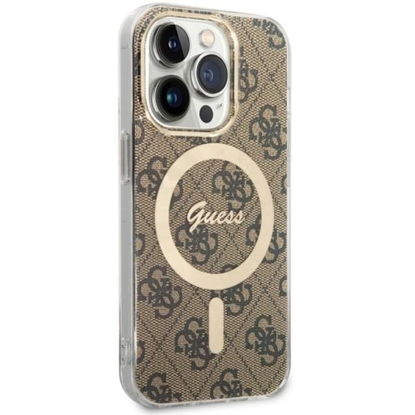 Guess Mobilskal till iPhone 14 Pro Max MagSafe - Brun Brun