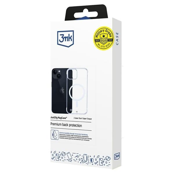 3MK Mobilskal till iPhone 14 MagSafe Just20g - Clear