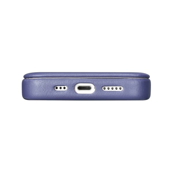 iCarer iPhone 14 Pro Plånboksfodral Magsafe CE Läder - Ljuslila Lila