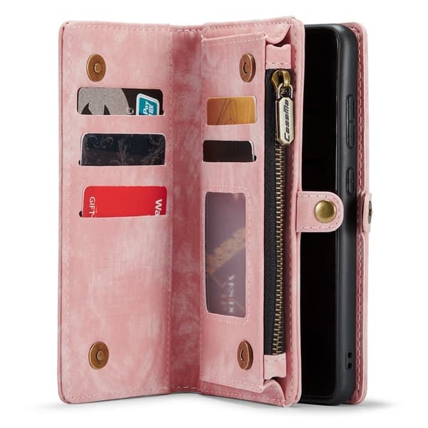 CASEME 008 Series Samsung Galaxy S20 Plus Konstläder Plånboksfodral - Rosa