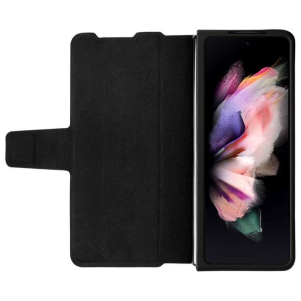 Nillkin Galaxy Z Fold 4 tegnebog etui Ægte læder Qin-serien - S