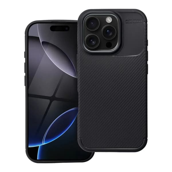 Mobilskal till iPhone 16 Pro Max Carbon Premium - Svart Black