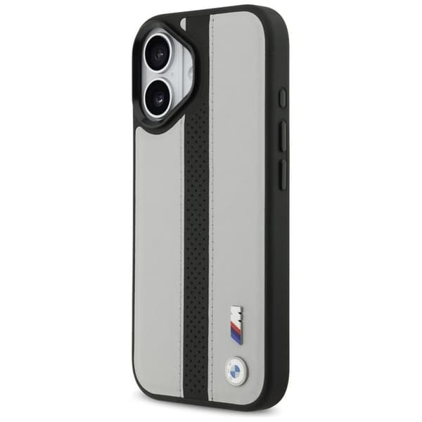 BMW Mobilskal till iPhone 17 MagSafe M Perforated Stripe Logo - Grå Grå