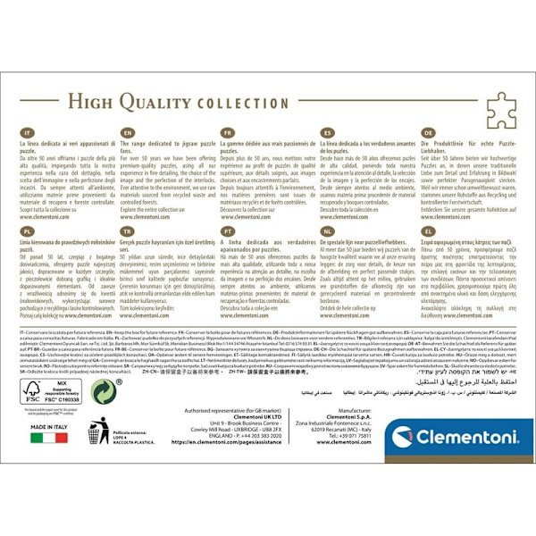 CLEMENTONI Pussel 1000 Pcs CB High Quality Collection Glacier