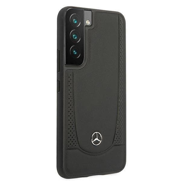 Mercedes Læder Urban Line Skal Galaxy S22 Plus - Sort Black