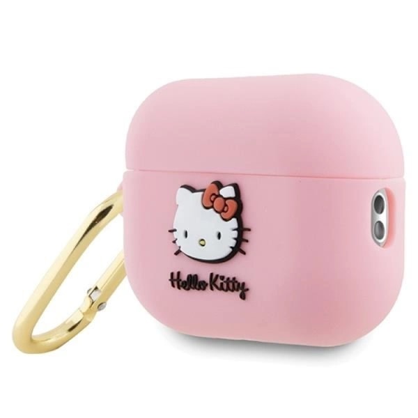 Hello Kitty AirPods Pro 2 (2022/2023) Skal Silikon 3D Kitty Head - Rosa