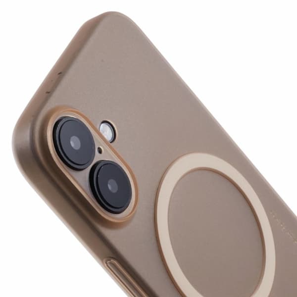 X-LEVEL Mobilskal till iPhone 16 MagSafe Hård PP Matt 0.18mm Guld