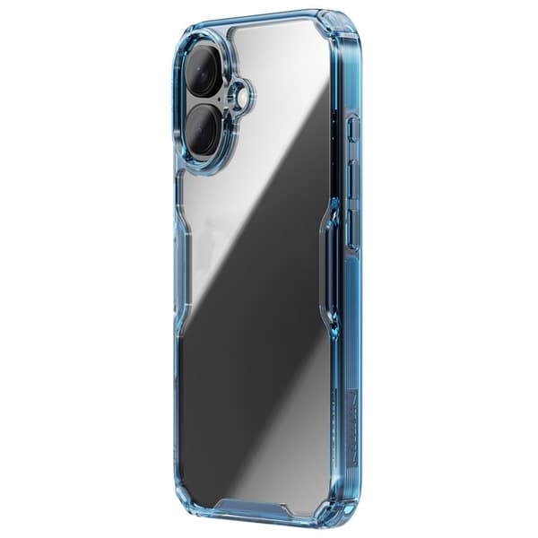 NILLKIN Pro Series Mobilskal till iPhone 16 Plus TPU+PC Ultra Clear Blå