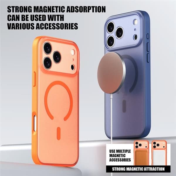 Mobilskal till iPhone 17 Pro MagSafe Skin Feel - Blå Blå