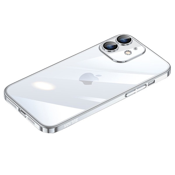 SULADA JINGJIA Mobilskal till iPhone 12 Hård PC Electroplating Silver