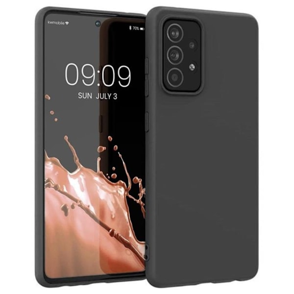 Galaxy A22 4G Mobilskal Silikon - Sort Black