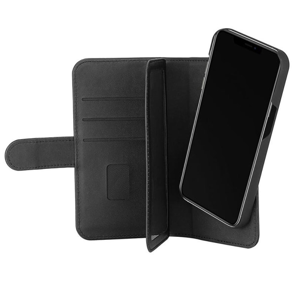 Gear Mobile Case 7 Card Slot iPhone 13 2in1 magneettikotelo - musta Black