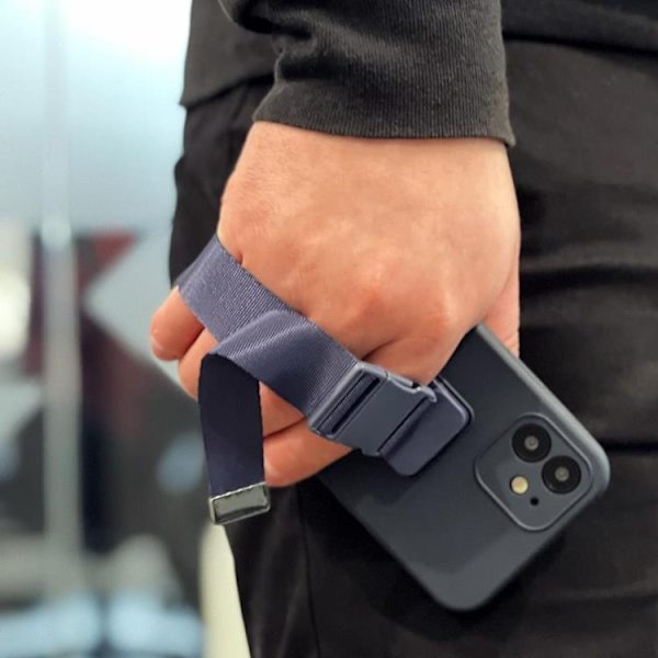 Xiaomi Redmi 10 4G (2021/2022) Skal Rope Silicone Lanyard - Svart