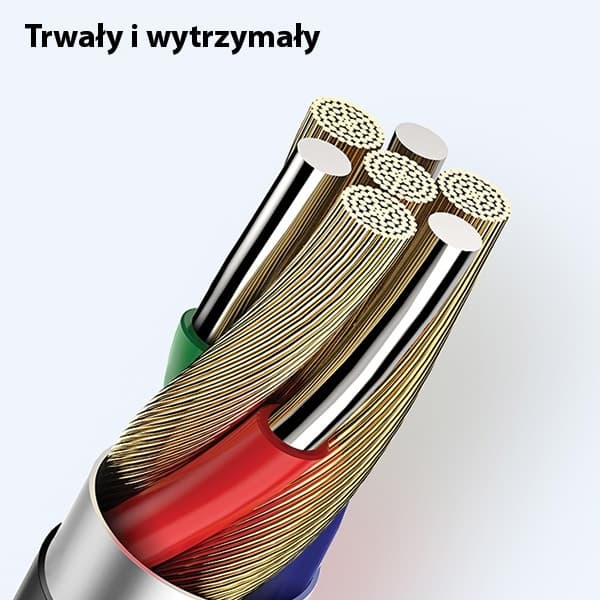 USAMS Kabel U35 lightning 2A Snabbladdning 1m vit SJ364USB02
