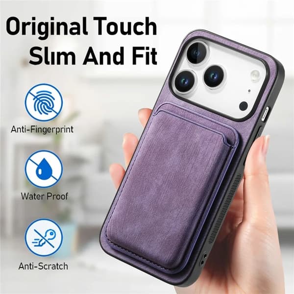 Mobilskal till iPhone 17 Pro Max Retro Detachable - Lila Lila