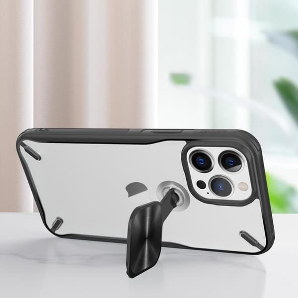 Nillkin Cyclops taittuva telinekuori iPhone 13 Pro - Musta Black