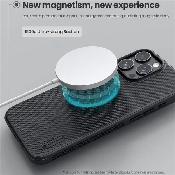 Nillkin Mobilskal till iPhone 16 Pro Max MagSafe Frosted Shield Pro Svart