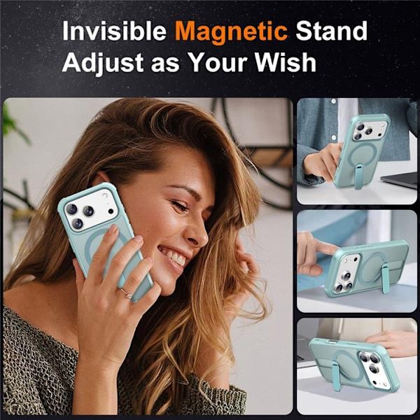 Mobilskal till iPhone 17 Pro MagSafe Kickstand - Blå Blå