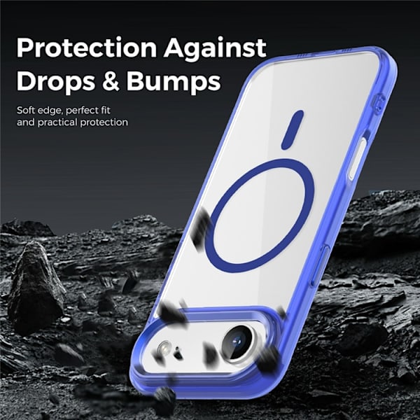 Mobilskal till iPhone Air MagSafe TPU+PC Transparent - Blå Blå