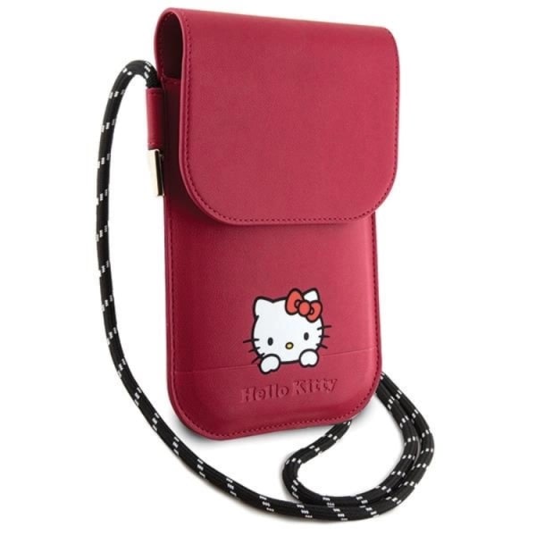 Hello Kitty Halsbandsfodral Läder Daydreaming - Röd