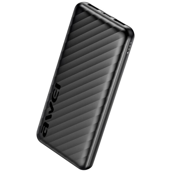 Awei Powerbank 10000mAh 2xUSB-A P5K Pro - Svart