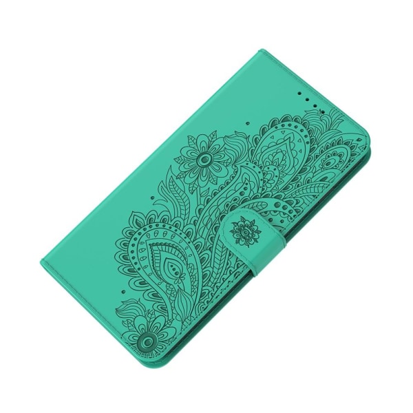 Flowers iPhone 13 Mini Wallet Case - Turkis