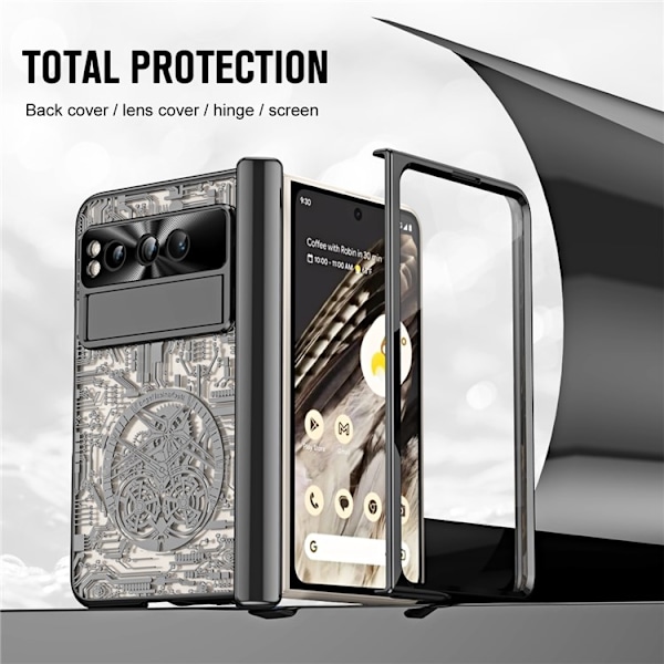 Google Pixel Fold Mobilskal Mechanical Legend - Svart Svart