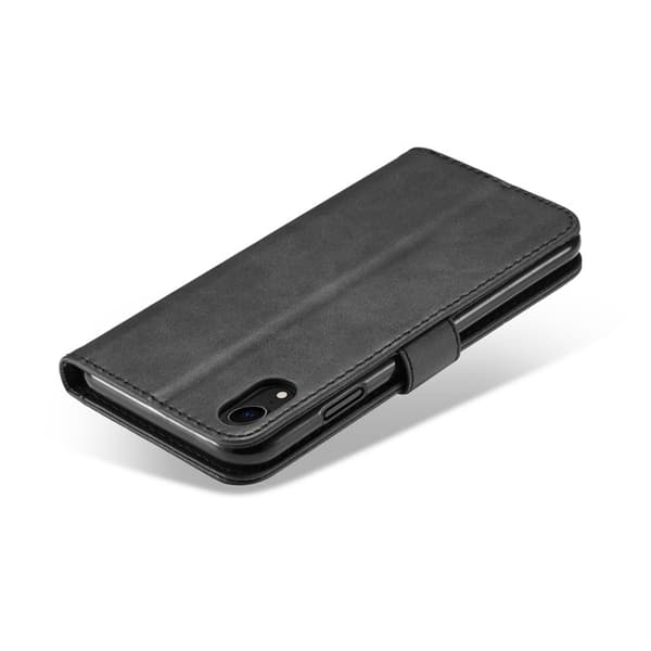 LC.IMEEKE iPhone XR Plånboksfodral i Konstläder - Svart